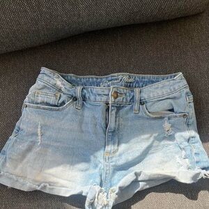 Universal Thread Women's Distressed Light Blue Jean Shorts